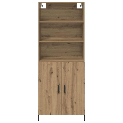 Highboard Artisan-Eiche 69,5 x 32,5 x 180 cm Holzwerkstoff