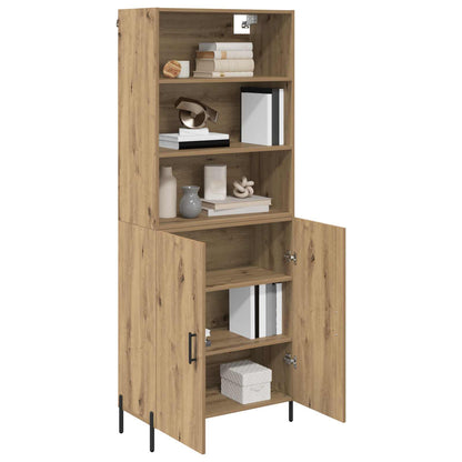 Highboard Artisan-Eiche 69,5 x 32,5 x 180 cm Holzwerkstoff