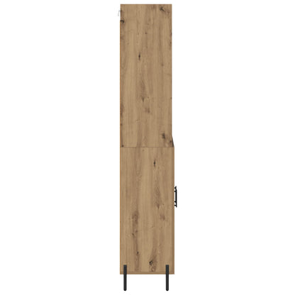 Highboard Artisan-Eiche 69,5 x 32,5 x 180 cm Holzwerkstoff