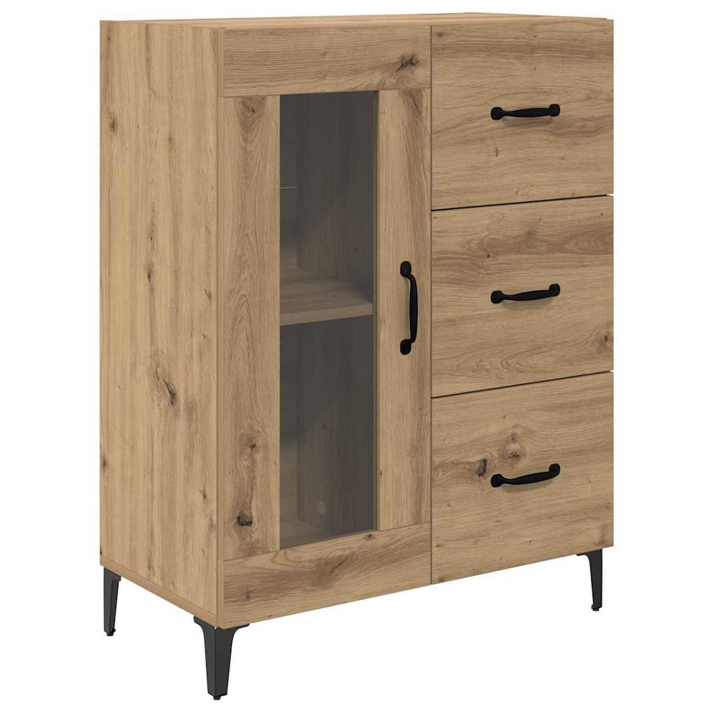 Highboard Artisan-Eiche 69,5 x 34 x 180 cm Holzwerkstoff