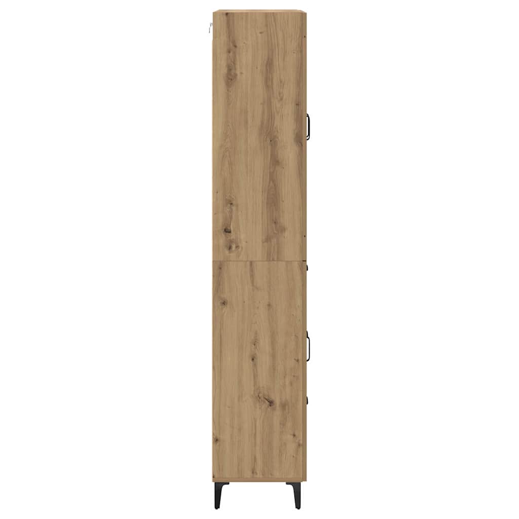 Highboard Artisan-Eiche 69,5 x 34 x 180 cm Holzwerkstoff
