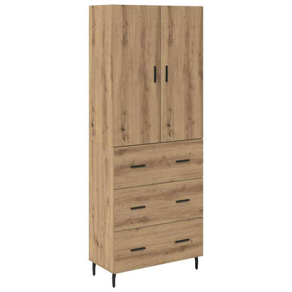 Highboard mit Schubladen Artisan-Eiche 69,5 x 34 x 180 cm