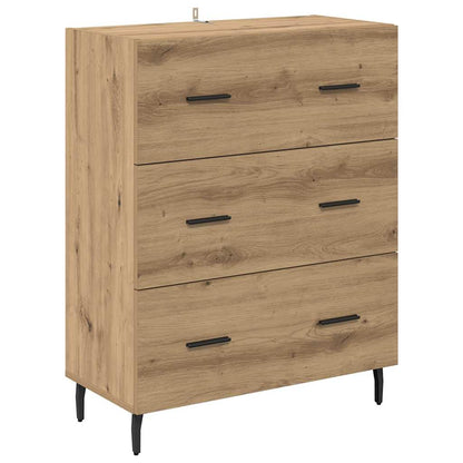 Highboard mit Schubladen Artisan-Eiche 69,5 x 34 x 180 cm