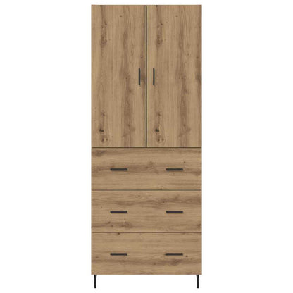 Highboard mit Schubladen Artisan-Eiche 69,5 x 34 x 180 cm