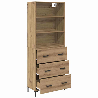 Highboard Artisan-Eiche 69,5 x 34 x 180 cm Holzwerkstoff
