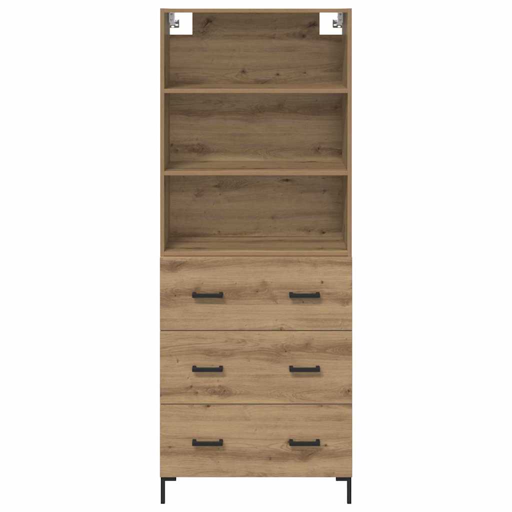Highboard Artisan-Eiche 69,5 x 34 x 180 cm Holzwerkstoff