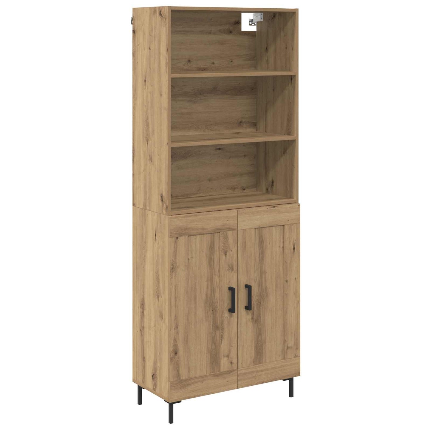 Highboard Artisan-Eiche 69,5 x 34 x 180 cm Holzwerkstoff