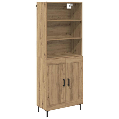 Highboard Artisan-Eiche 69,5 x 34 x 180 cm Holzwerkstoff