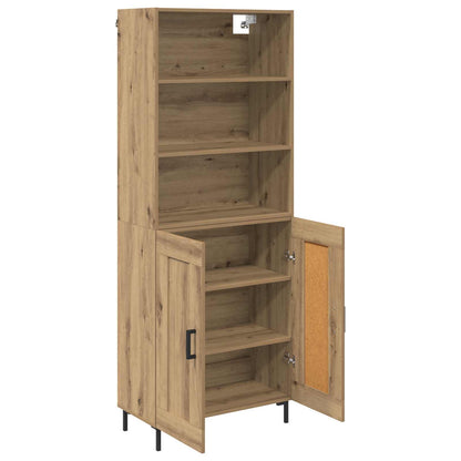 Highboard Artisan-Eiche 69,5 x 34 x 180 cm Holzwerkstoff