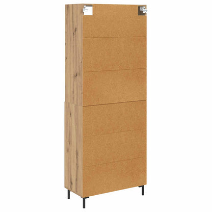 Highboard Artisan-Eiche 69,5 x 34 x 180 cm Holzwerkstoff