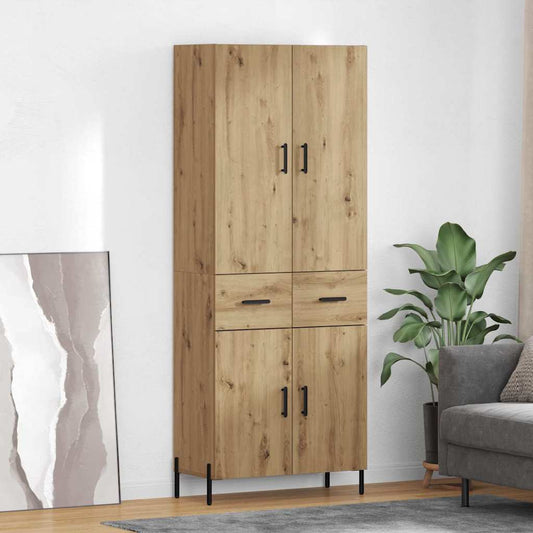 Highboard Artisan-Eiche 69,5 x 34 x 180 cm Holzwerkstoff