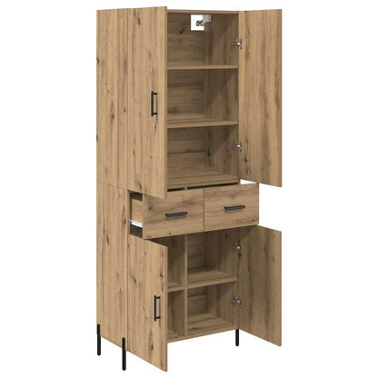 Highboard Artisan-Eiche 69,5 x 34 x 180 cm Holzwerkstoff