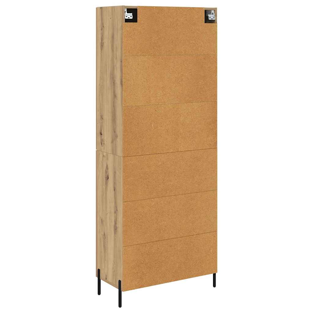 Highboard Artisan-Eiche 69,5 x 34 x 180 cm Holzwerkstoff