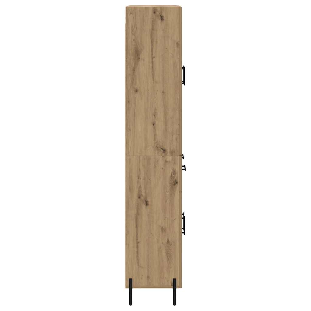 Highboard Artisan-Eiche 69,5 x 34 x 180 cm Holzwerkstoff