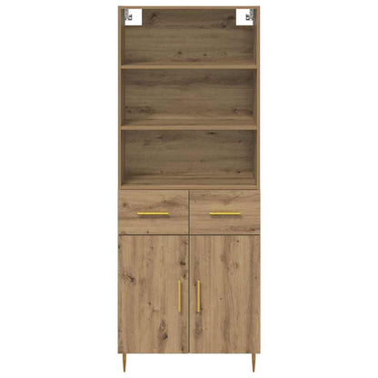 Highboard Artisan-Eiche 69,5 x 34 x 180 cm Holzwerkstoff