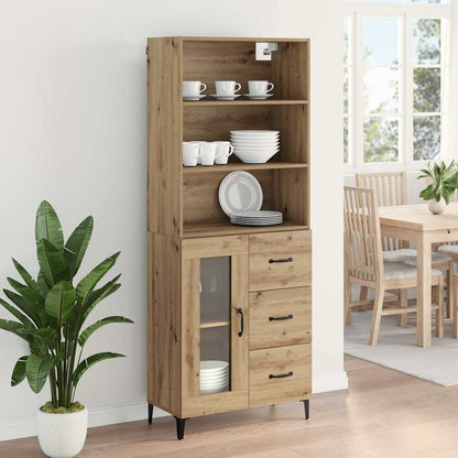 Highboard Artisan-Eiche 69,5 x 34 x 180 cm Holzwerkstoff