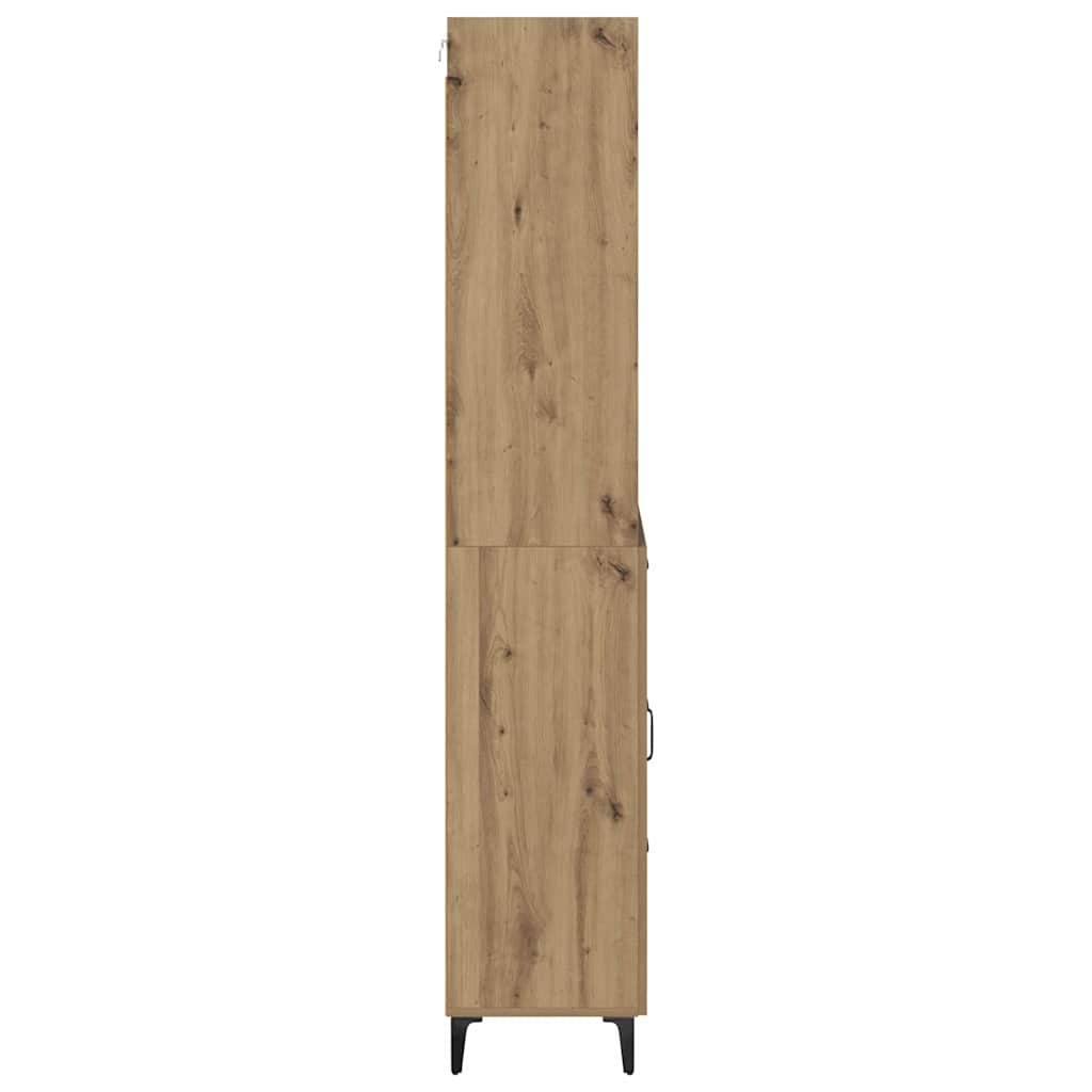 Highboard Artisan-Eiche 69,5 x 34 x 180 cm Holzwerkstoff