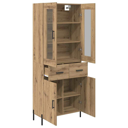 Highboard Artisan-Eiche 69,5 x 34 x 180 cm Holzwerkstoff