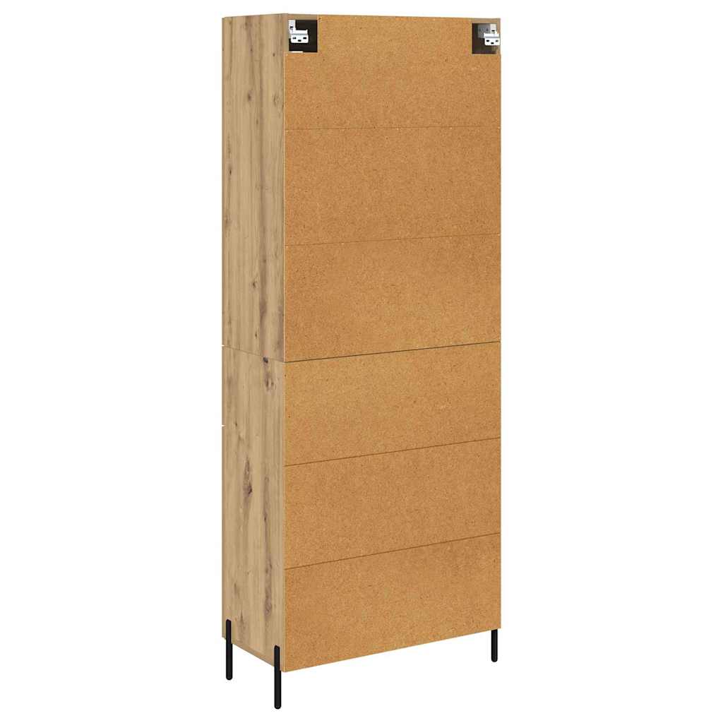 Highboard Artisan-Eiche 69,5 x 34 x 180 cm Holzwerkstoff