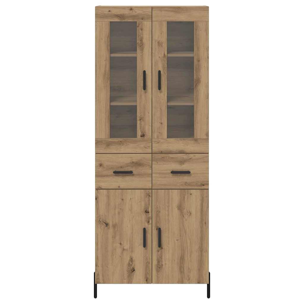 Highboard Artisan-Eiche 69,5 x 34 x 180 cm Holzwerkstoff
