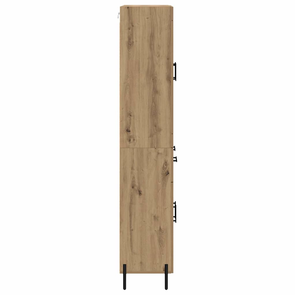 Highboard Artisan-Eiche 69,5 x 34 x 180 cm Holzwerkstoff