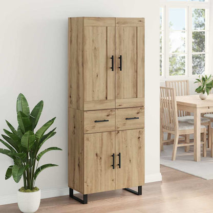 Highboard Artisan-Eiche 69,5 x 34 x 180 cm Holzwerkstoff