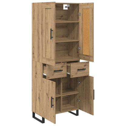 Highboard Artisan-Eiche 69,5 x 34 x 180 cm Holzwerkstoff