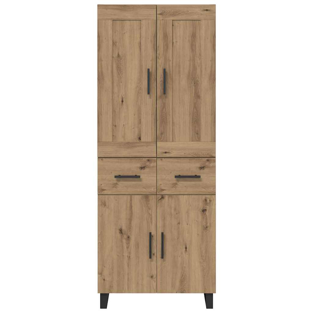 Highboard Artisan-Eiche 69,5 x 34 x 180 cm Holzwerkstoff