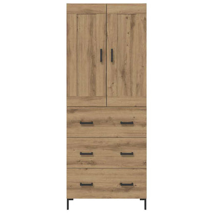 Highboard mit Schubladen 2 pcs Artisan-Eiche Holzwerkstoff