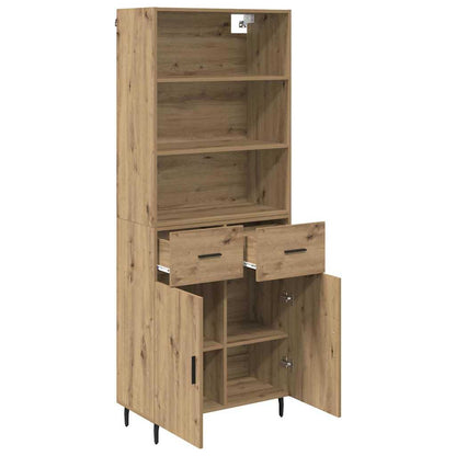 Highboard mit Schubladen Artisan-Eiche 69,5 x 34 x 180 cm