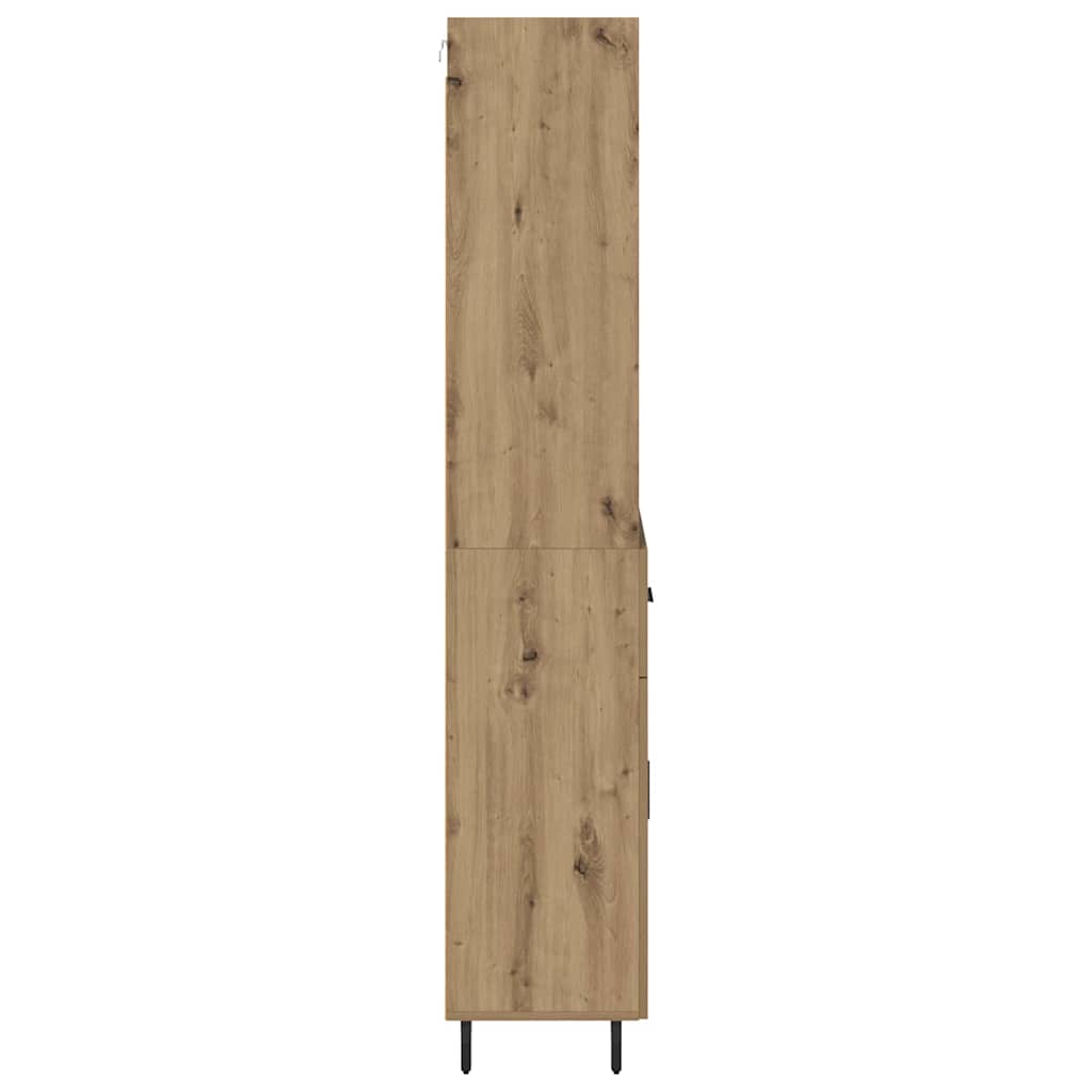 Highboard mit Schubladen Artisan-Eiche 69,5 x 34 x 180 cm