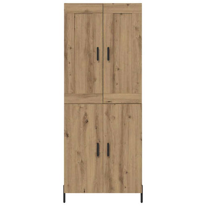 Highboard 2 pcs Artisan-Eiche Holzwerkstoff