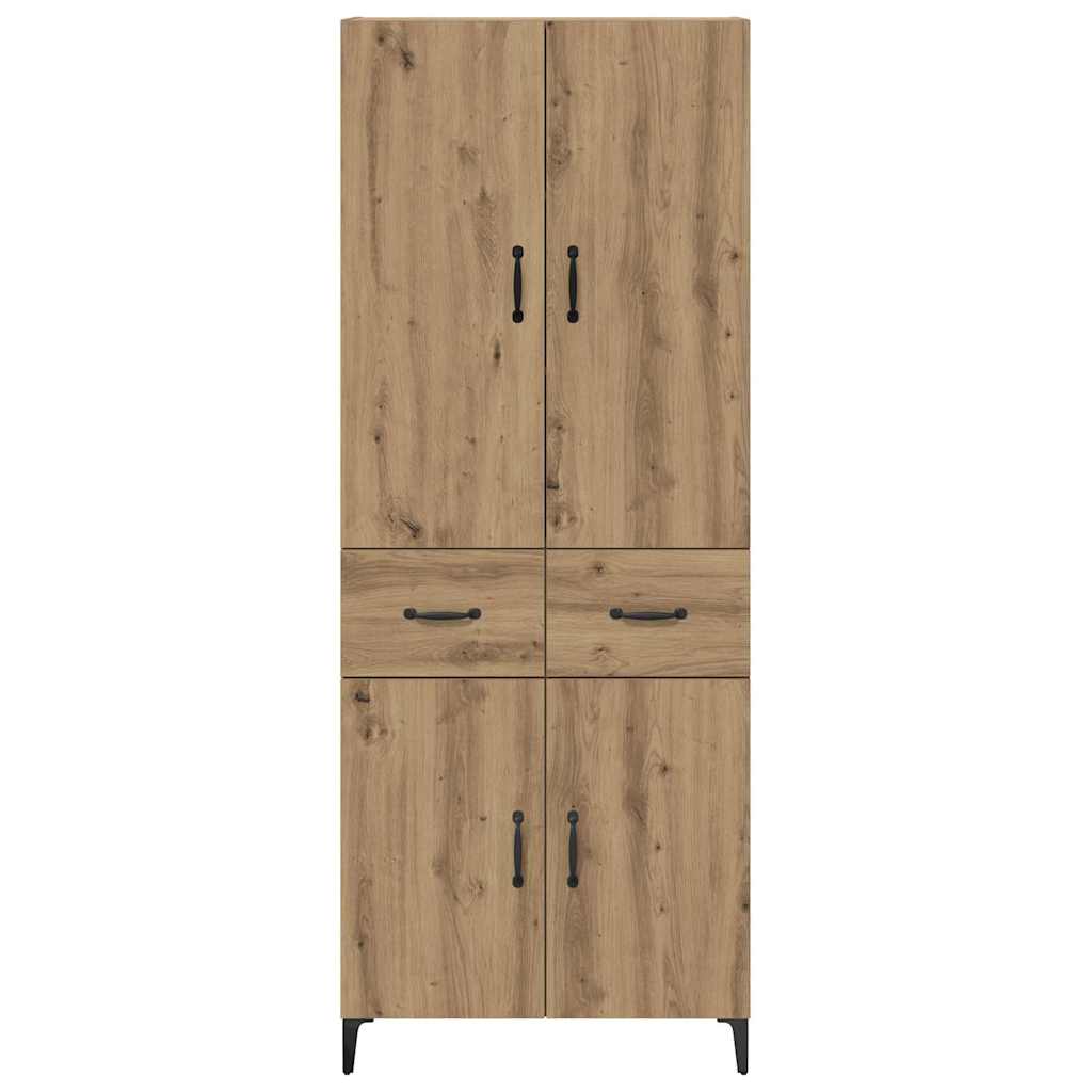 Highboard Artisan-Eiche 69,5 x 34 x 180 cm Holzwerkstoff