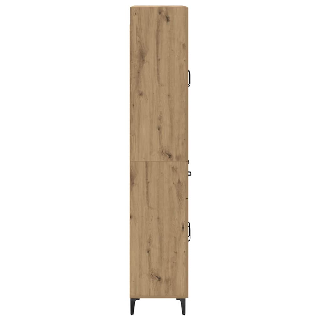 Highboard Artisan-Eiche 69,5 x 34 x 180 cm Holzwerkstoff
