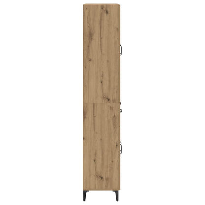 Highboard Artisan-Eiche 69,5 x 34 x 180 cm Holzwerkstoff