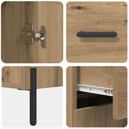 Highboard mit Schubladen 2 pcs Artisan-Eiche Holzwerkstoff