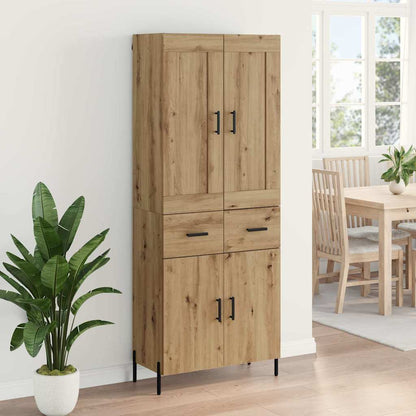 Highboard mit Schubladen 2 pcs Artisan-Eiche Holzwerkstoff