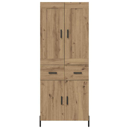 Highboard mit Schubladen 2 pcs Artisan-Eiche Holzwerkstoff
