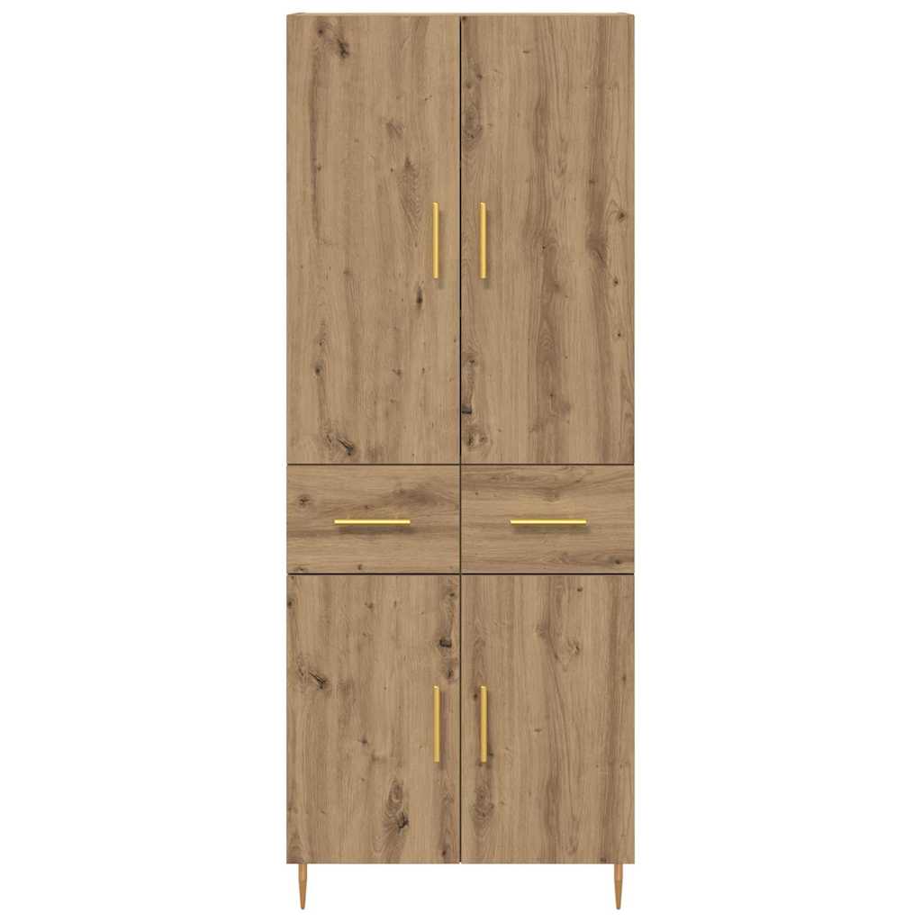 Highboard Artisan-Eiche 69,5 x 34 x 180 cm Holzwerkstoff