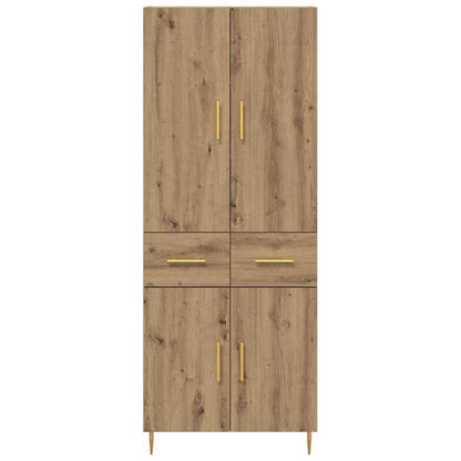 Highboard Artisan-Eiche 69,5 x 34 x 180 cm Holzwerkstoff