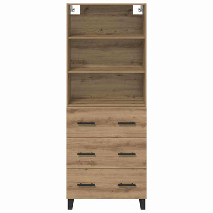 Highboard Artisan-Eiche 69,5 x 34 x 180 cm Holzwerkstoff