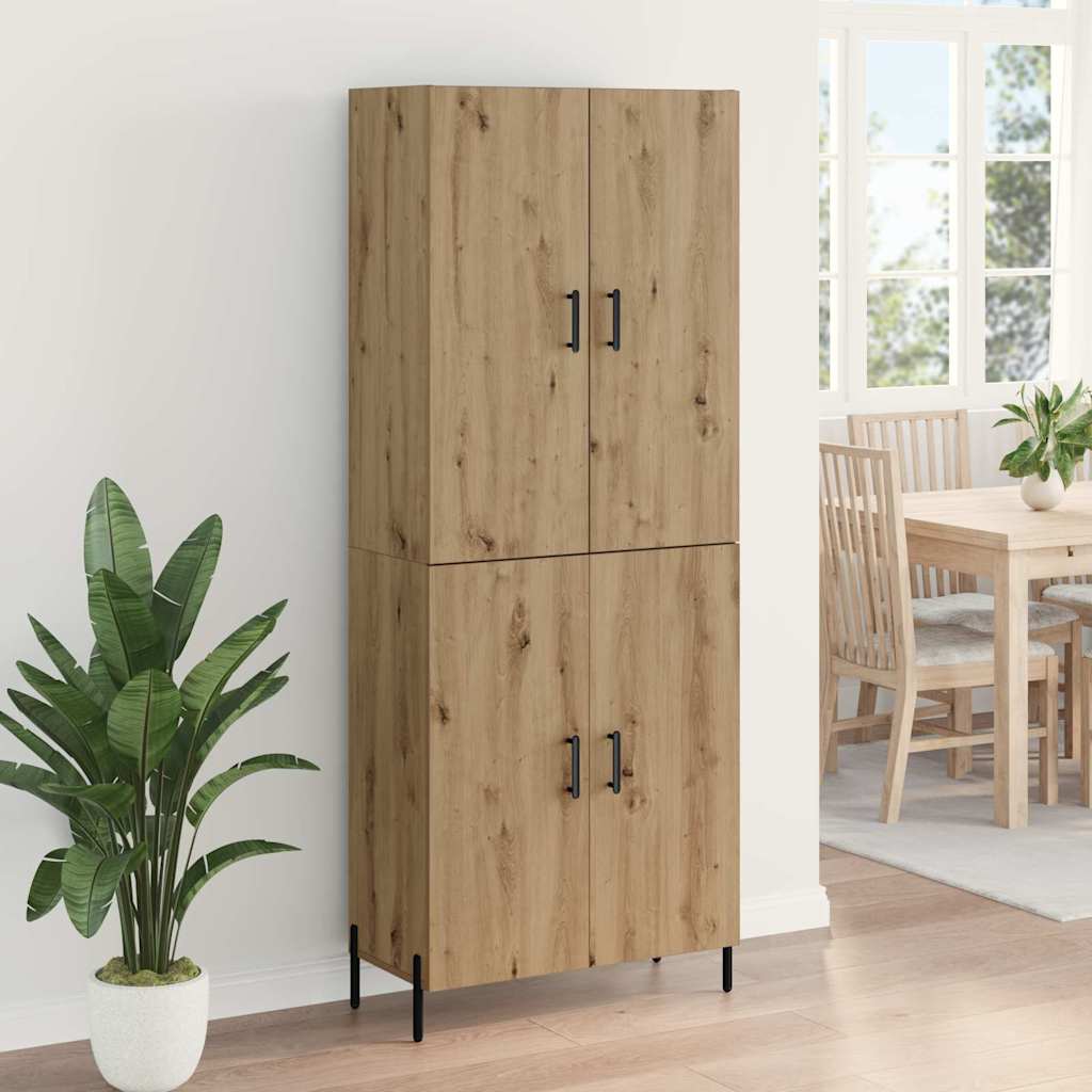 Highboard Artisan-Eiche 69,5 x 34 x 180 cm Holzwerkstoff