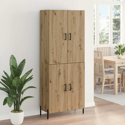 Highboard Artisan-Eiche 69,5 x 34 x 180 cm Holzwerkstoff