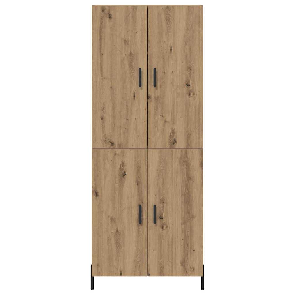 Highboard Artisan-Eiche 69,5 x 34 x 180 cm Holzwerkstoff