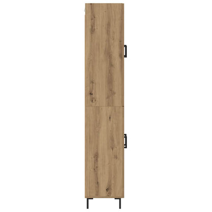 Highboard 2 pcs Artisan-Eiche Holzwerkstoff