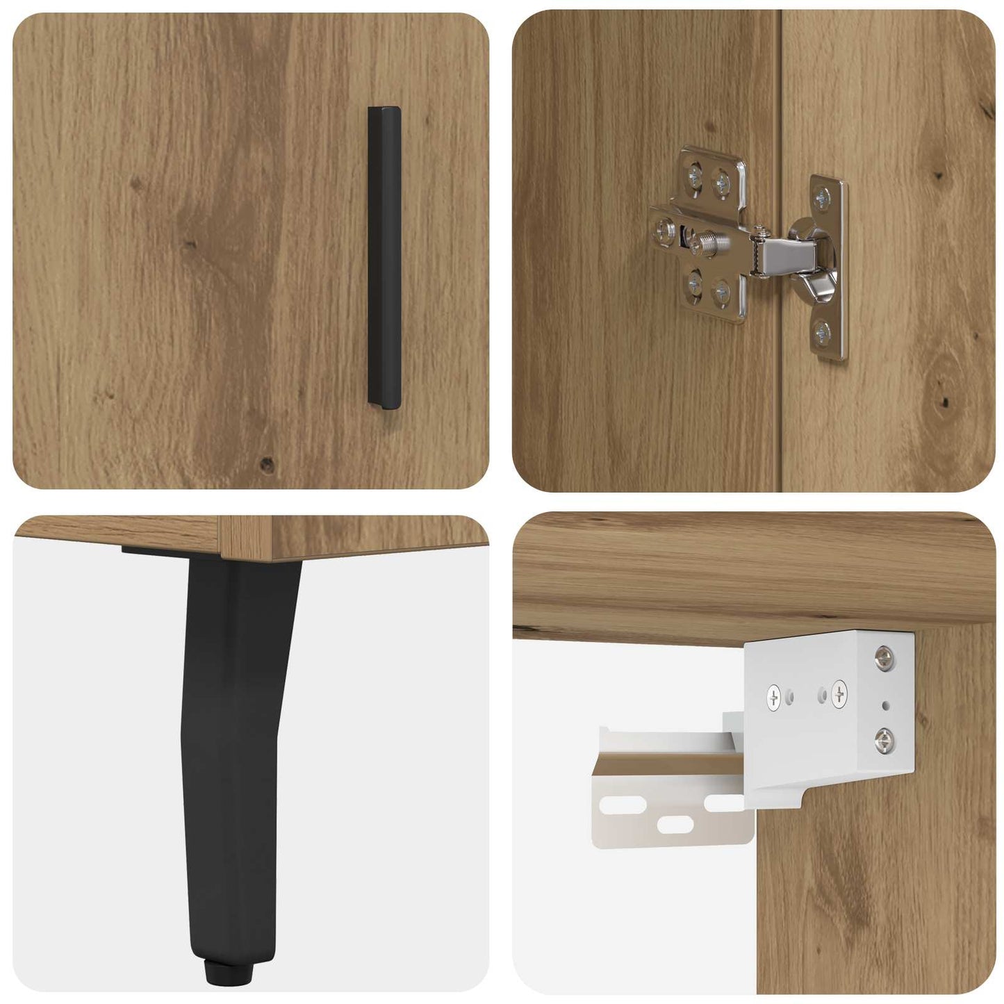 Highboard Artisan-Eiche 69,5 x 34 x 180 cm