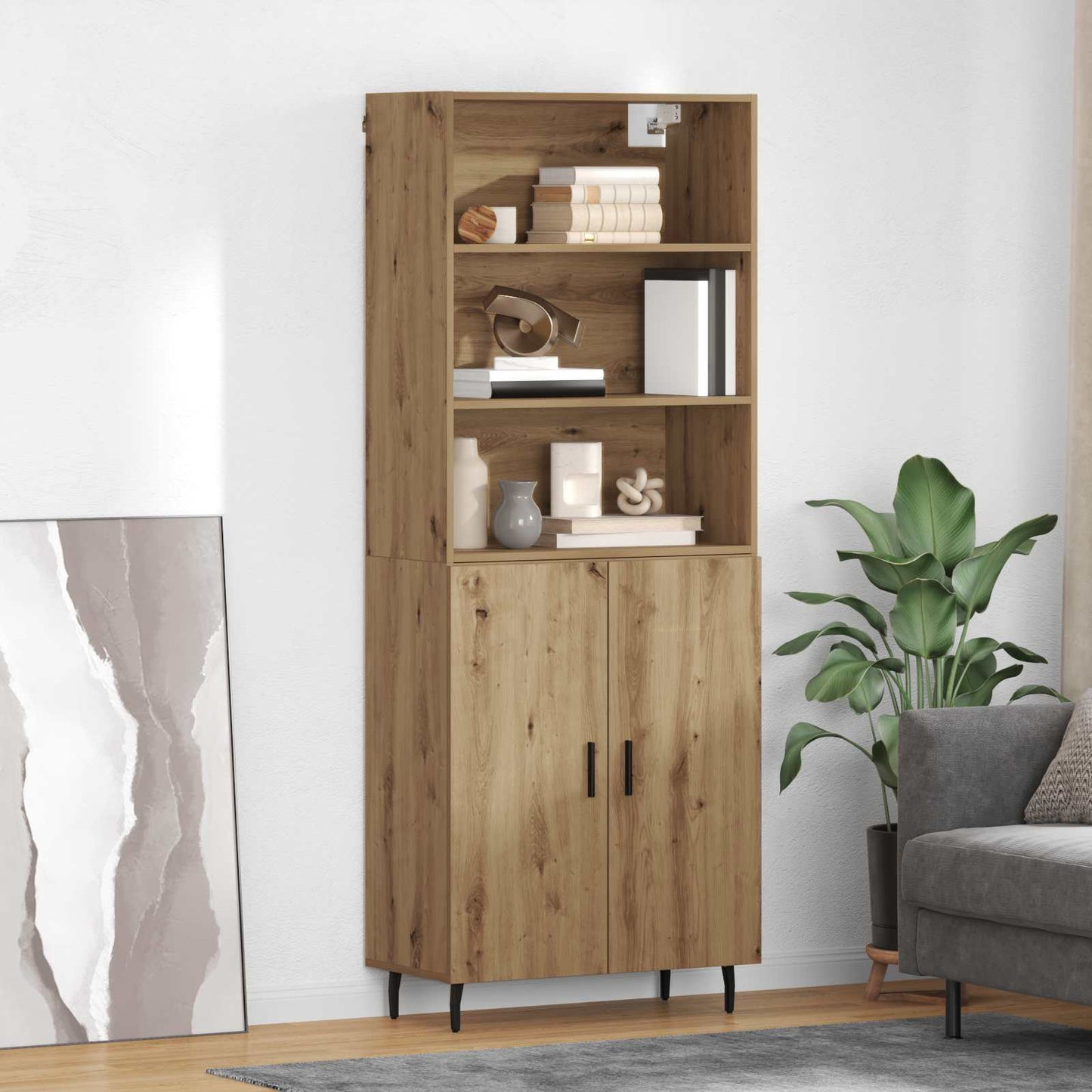 Highboard Artisan-Eiche 69,5 x 34 x 180 cm