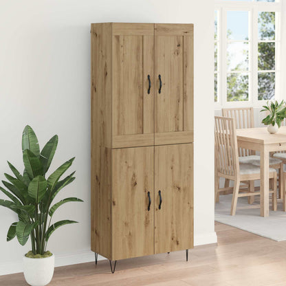 Highboard Artisan-Eiche 69,5 x 34 x 180 cm Holzwerkstoff