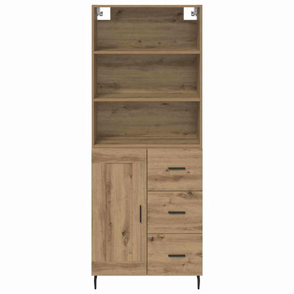 Highboard mit Schubladen Artisan-Eiche 69,5 x 34 x 180 cm