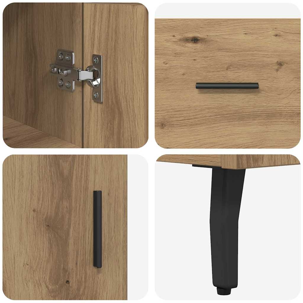 Highboard Artisan-Eiche 34,5 x 34 x 180 cm Holzwerkstoff